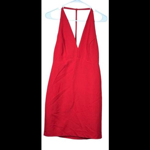 DO + BE Red Hollywood Blvd Open Back Dress Size Small NWT - Picture 1 of 4